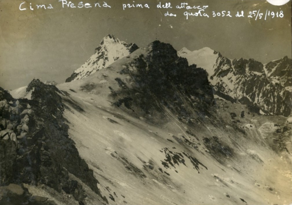 Cima Presena prima dell'attacco quota 3052