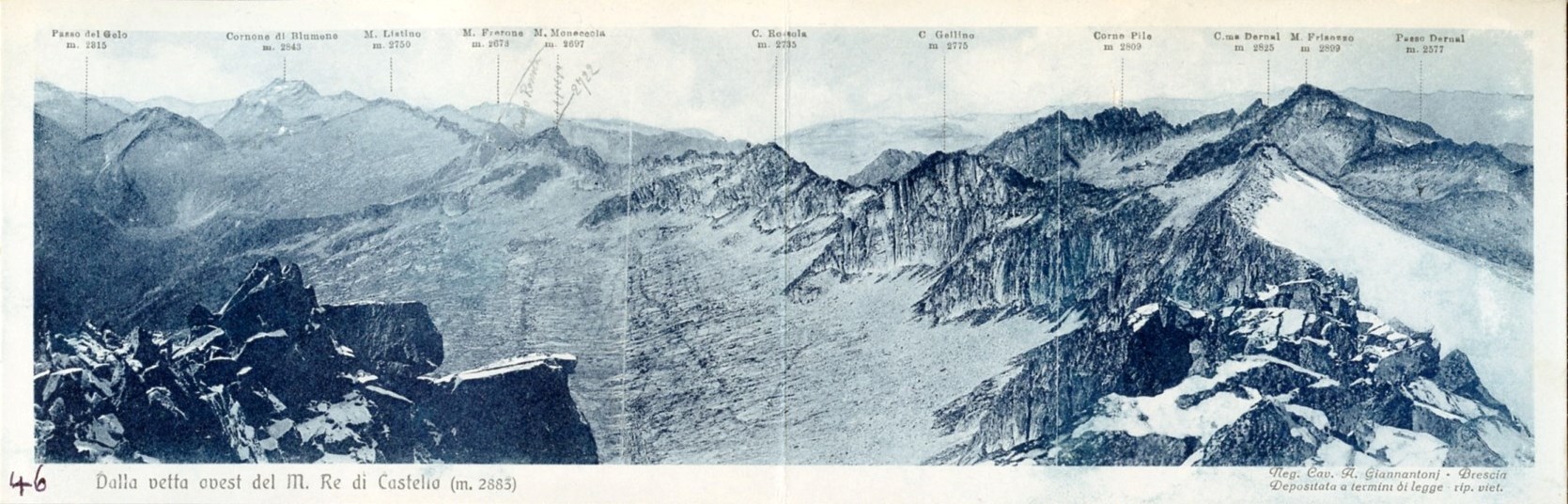 Dalla vetta ovest del Re di Castello