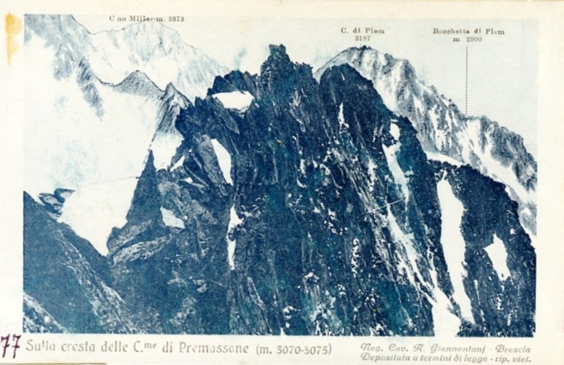 Sulla cresta delle cime di Premassone