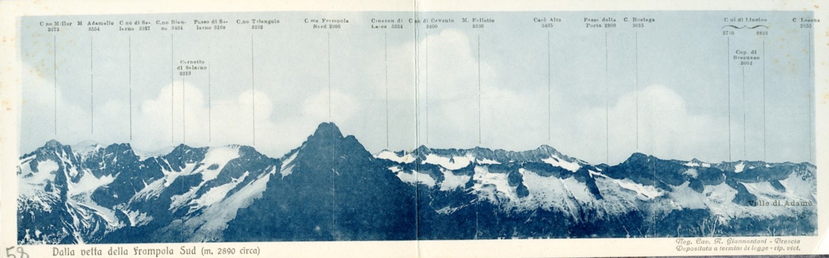 Dalla vetta della Frampola Sud