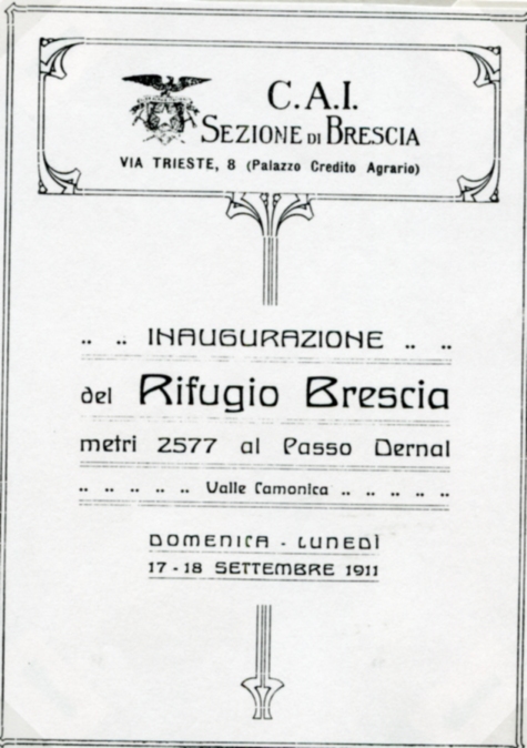 Rifugio Brescia al passo Dernal